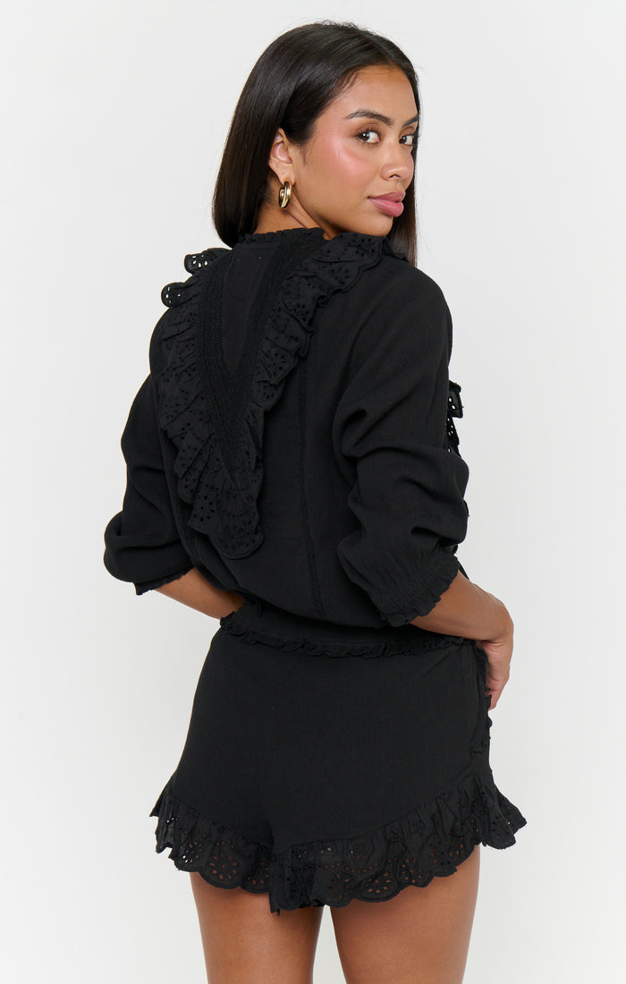 Cannes Shorts ~ Black Eyelet