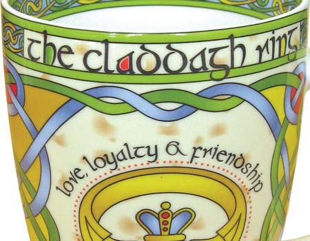 Claddagh Ring Bone China Mug