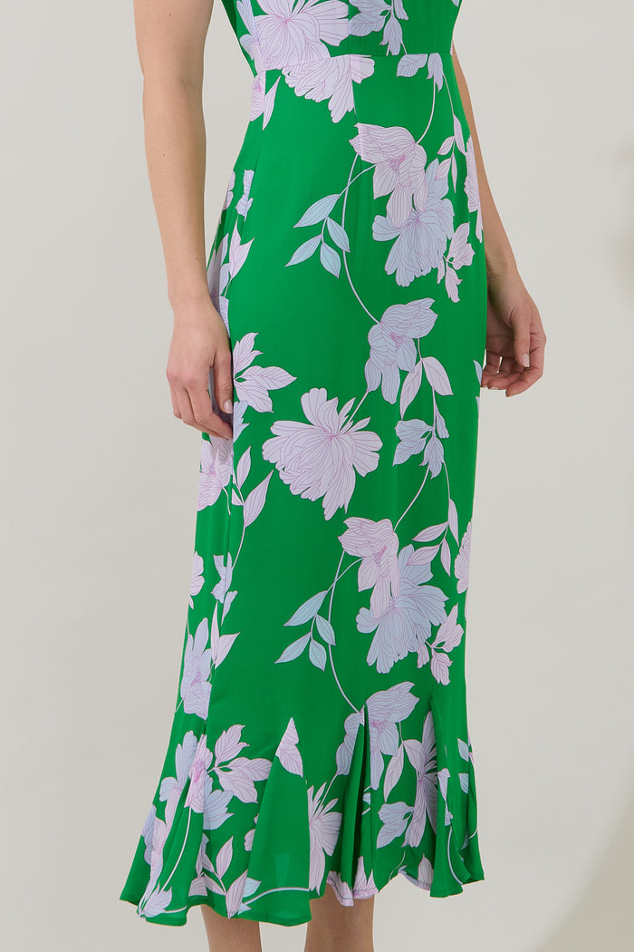 Judtih Flare Midi Dress Merla Floral