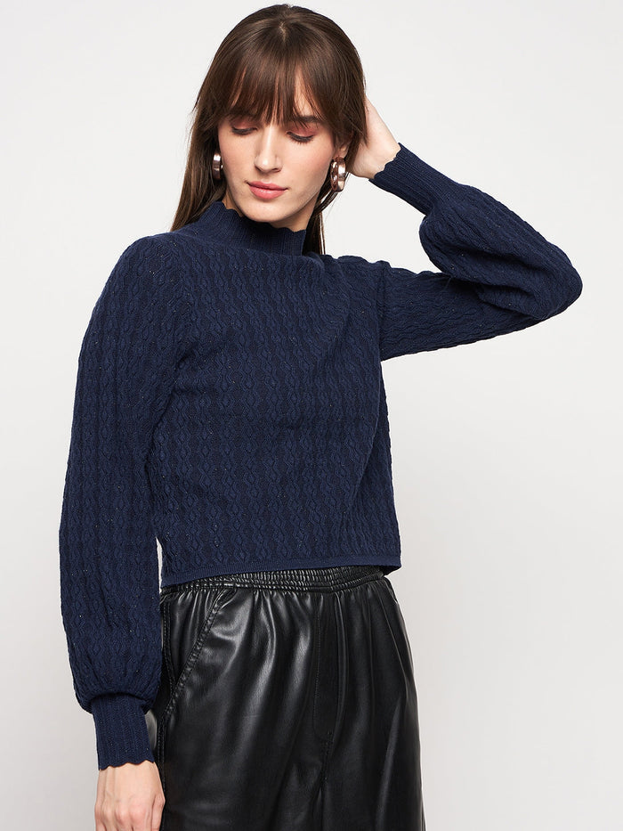 Madame Navy Pull-On Sweater