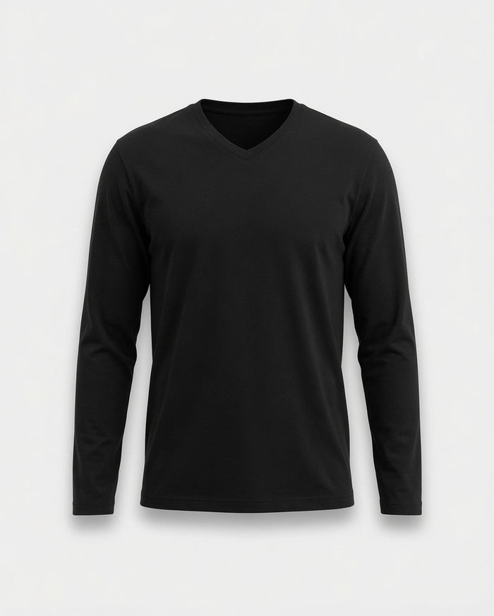 Men's Premium Full Sleeve V-Neck T-Shirt - Hinz Clothing