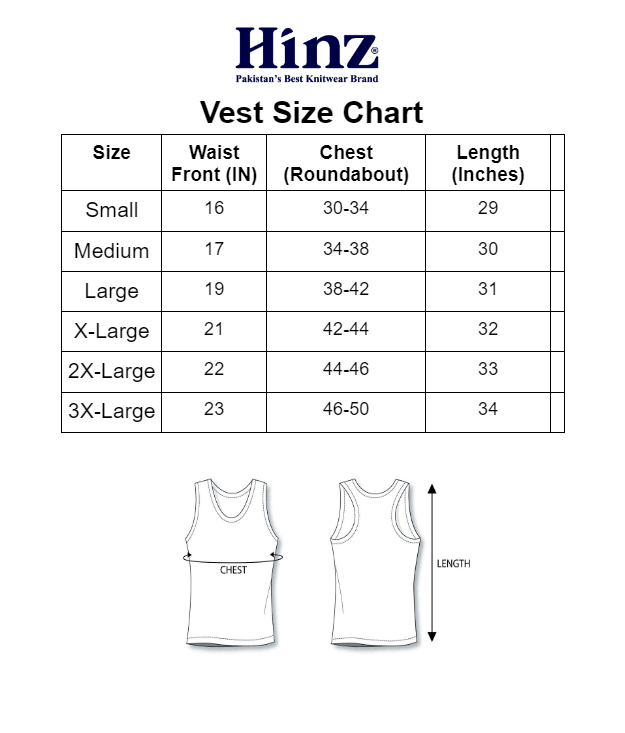 Premium Winter mens white vest (Sleeveless) 502 - Hinz Knit