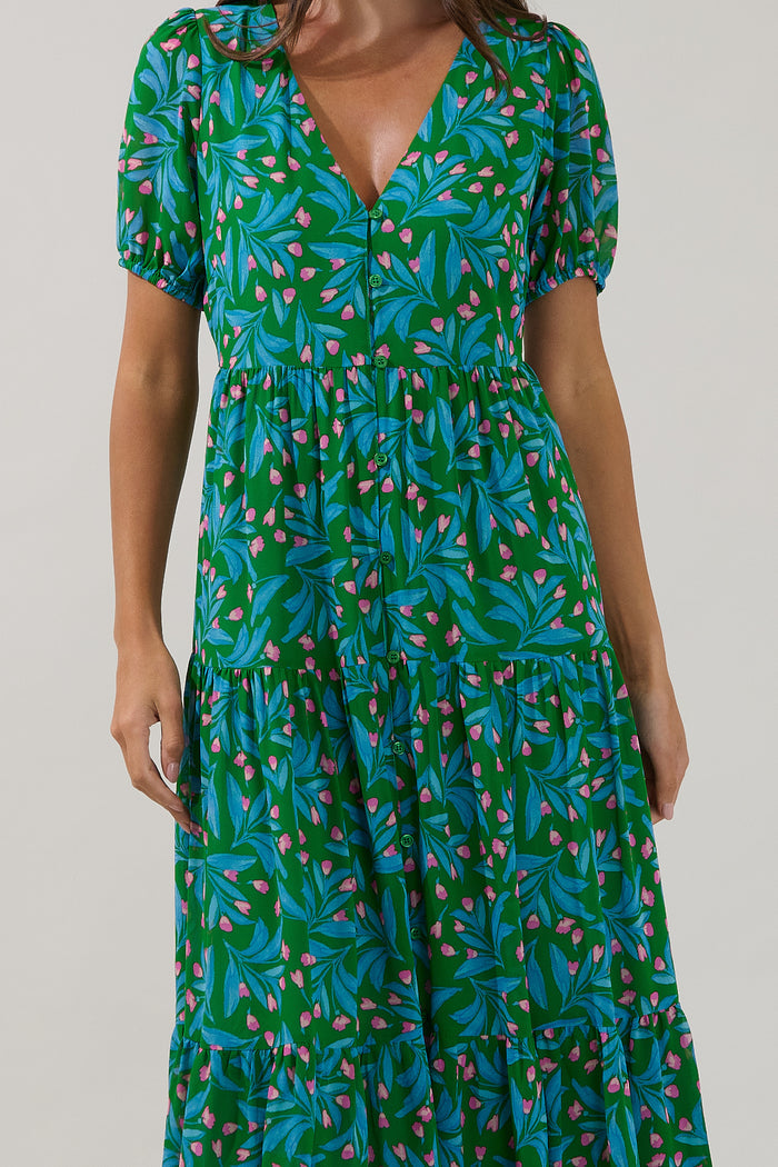 Tiered Maxi Dress Divina Floral