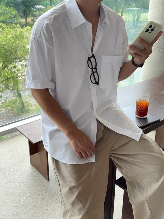 All-Day Bio Washed Half Shirt