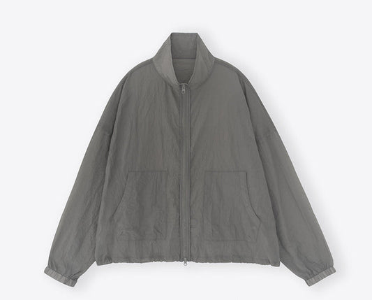 Crease High-Neck Cropped Windbreaker