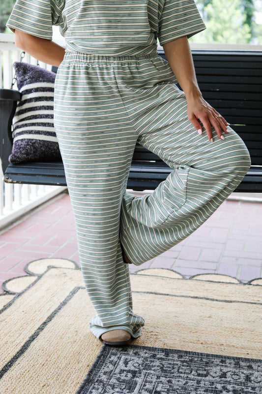 Easy Motion Super Soft Stripe Pants - The Pink Tulip Clothing