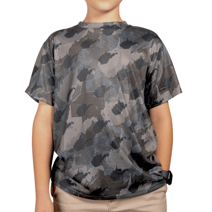 Everyday Outdoors West Virginia Camo - Kids Short Sleeve