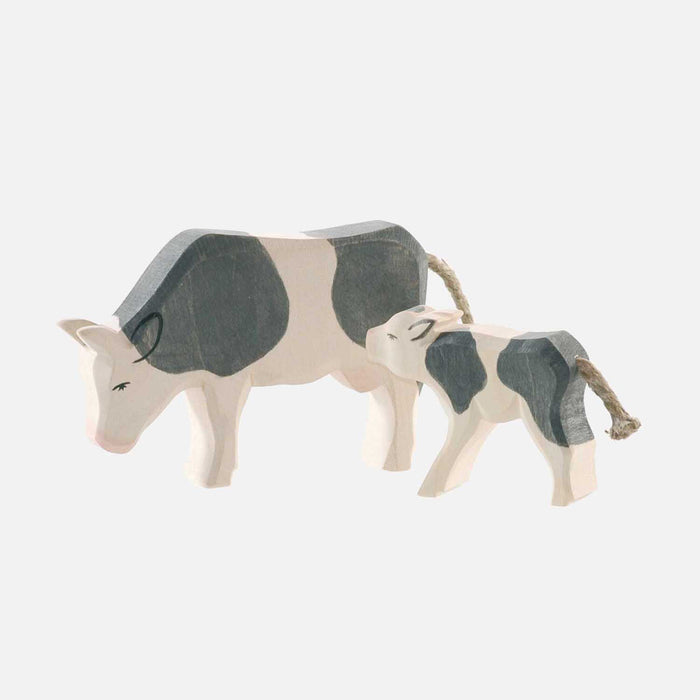 Handcrafted Wooden Calf Drinking