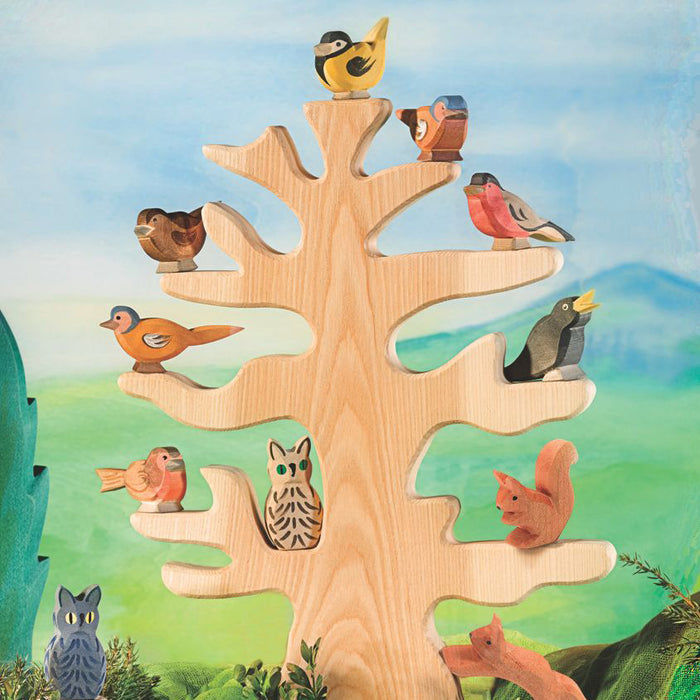 Handcrafted Wooden Large Natural Bird Tree