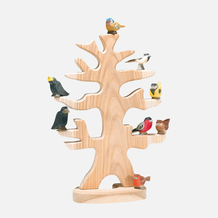 Handcrafted Wooden Redbreast Robin