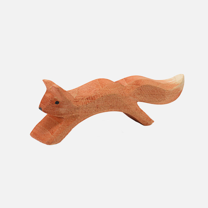 Handcrafted Wooden Small Jumping Red Squirrel