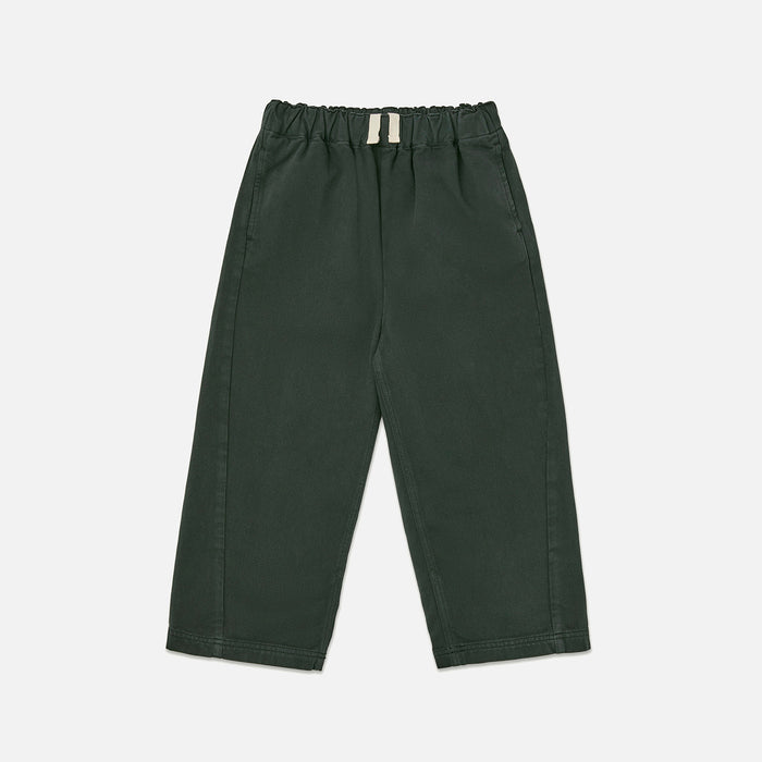 Kids Cotton Relaxed Pant - Scarab