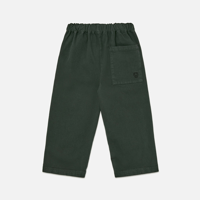 Kids Cotton Relaxed Pant - Scarab