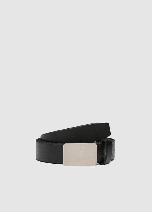 LEATHER PLAQUE BELT