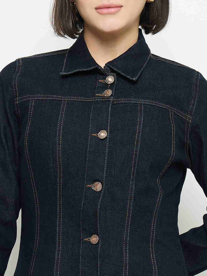 Madame Blue Denim Shirt Dress