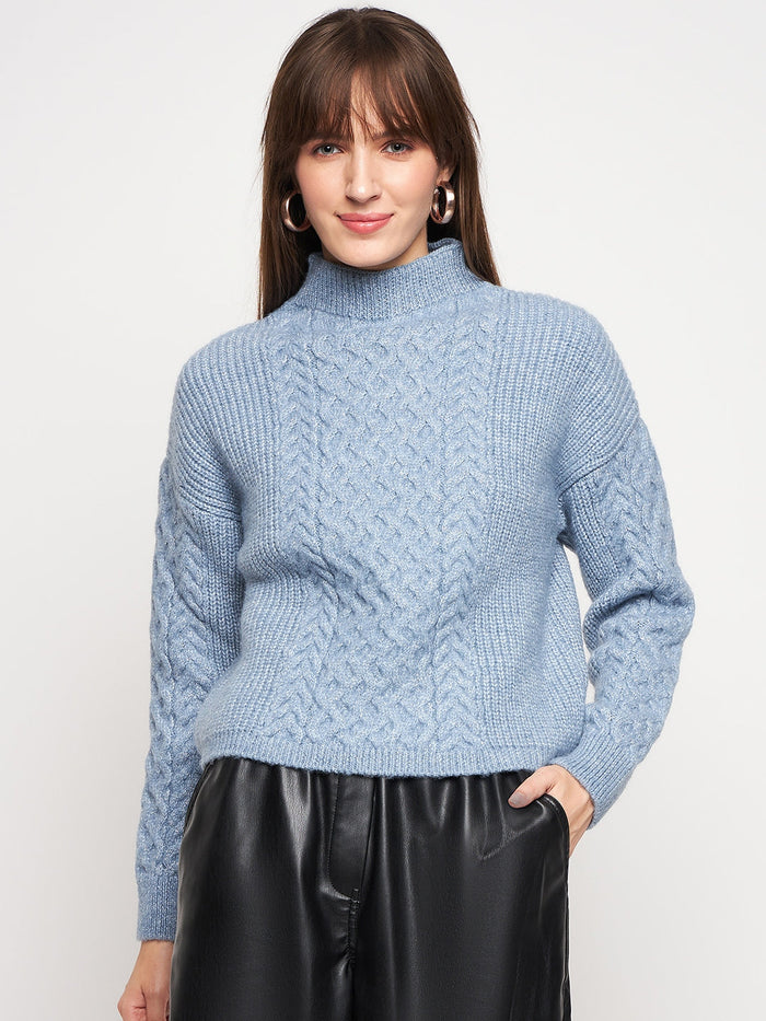 Madame Blue Knit Pullover