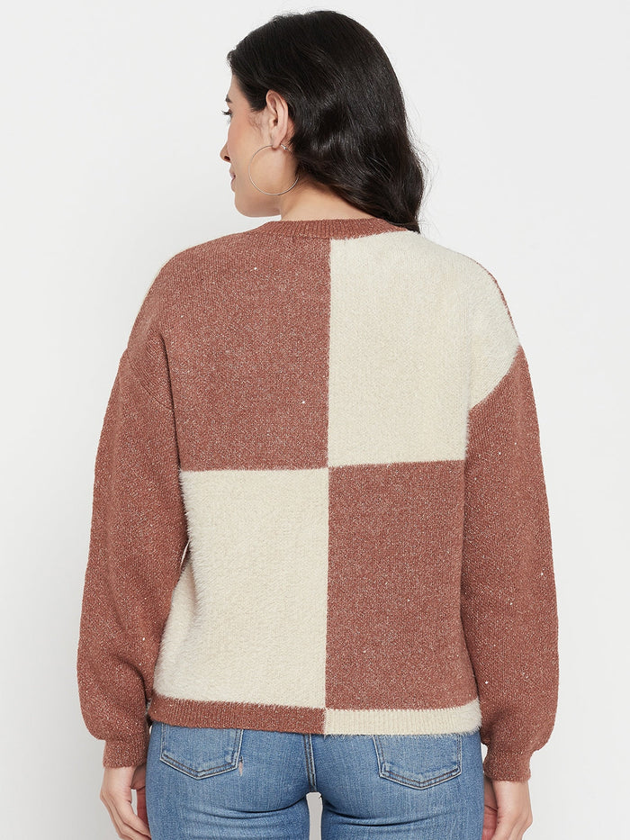 Madame Brown Round Neck Sweater