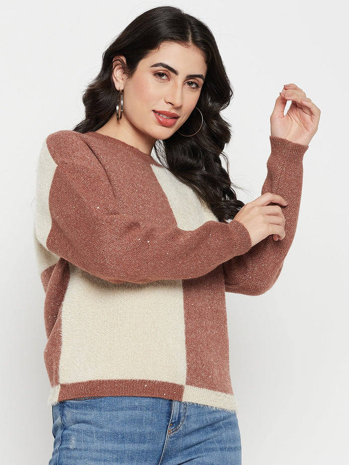 Madame Brown Round Neck Sweater