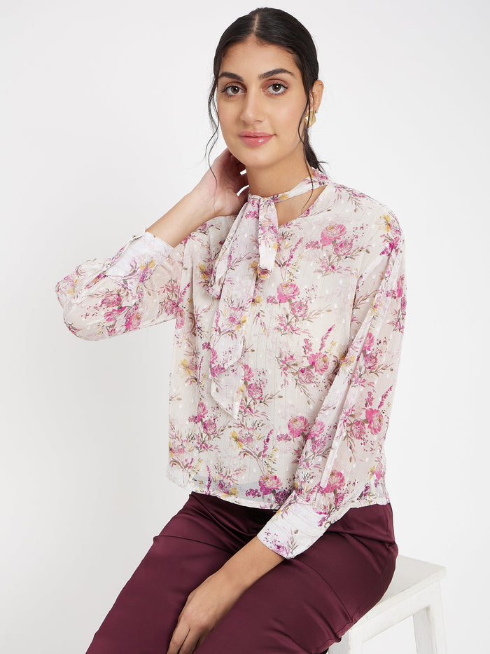 Madame Floral White Shirt