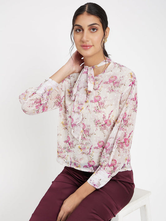Madame Floral White Shirt