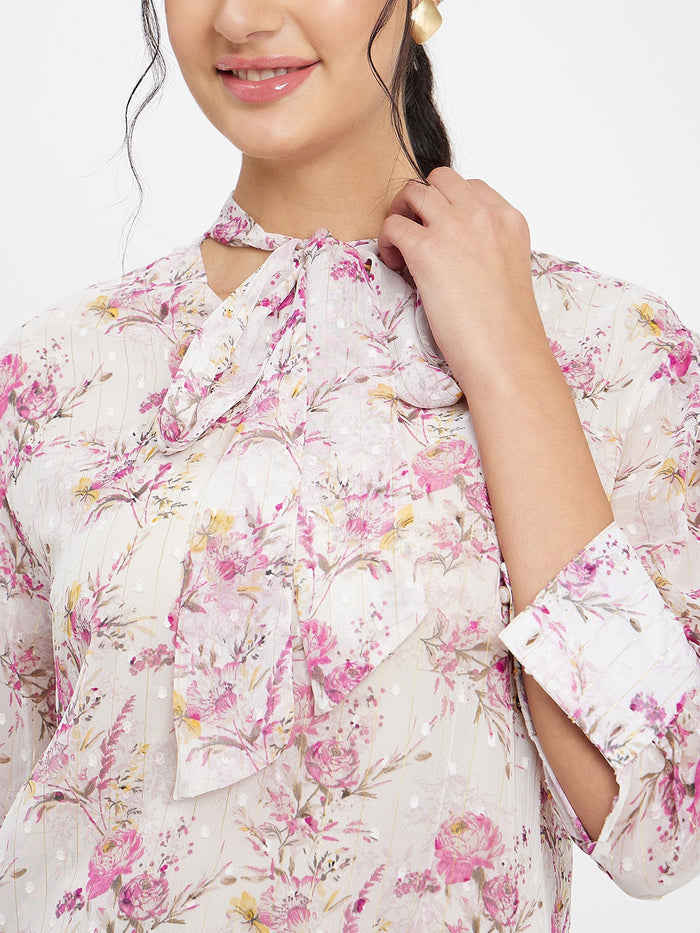 Madame Floral White Shirt