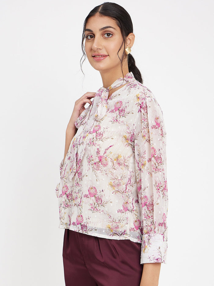 Madame Floral White Shirt