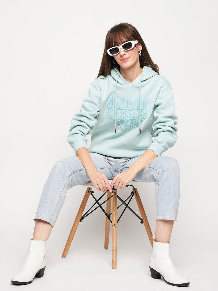 Madame Mint Graphic Hood Neck Sweatshirt