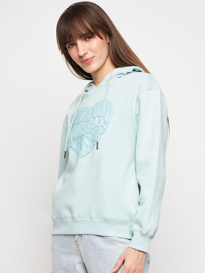 Madame Mint Graphic Hood Neck Sweatshirt
