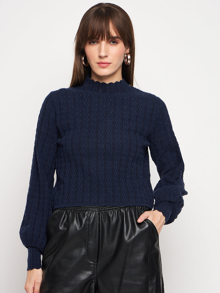 Madame Navy Pull-On Sweater