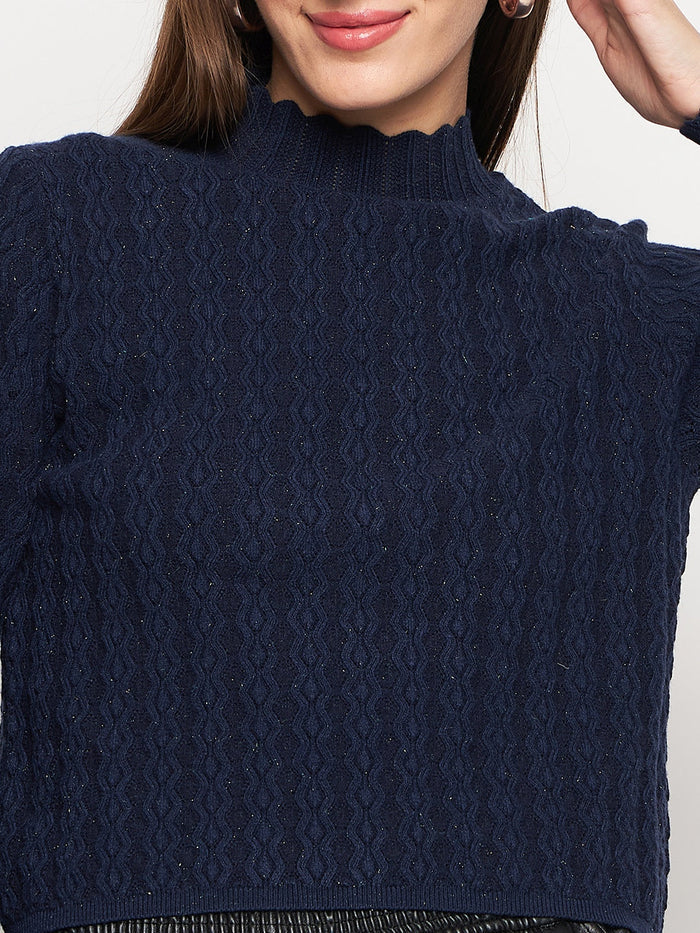 Madame Navy Pull-On Sweater