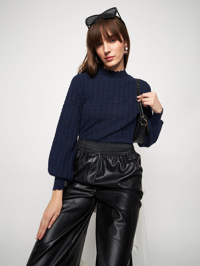 Madame Navy Pull-On Sweater