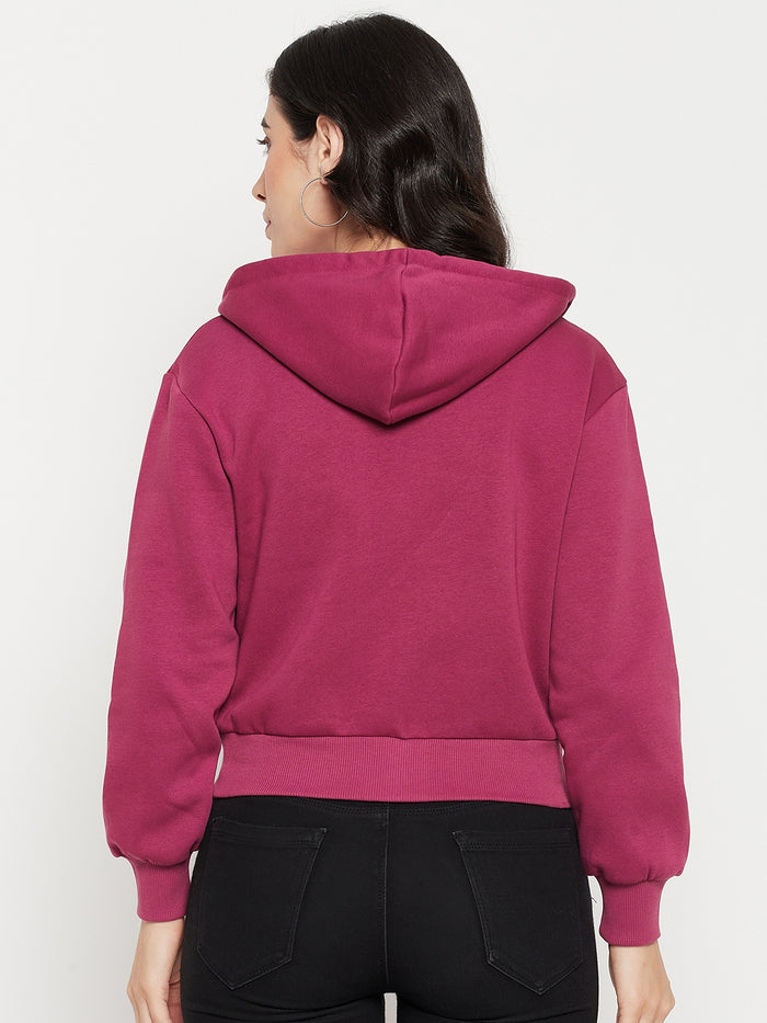 Madame Plum Hood Neck Sweatshirt