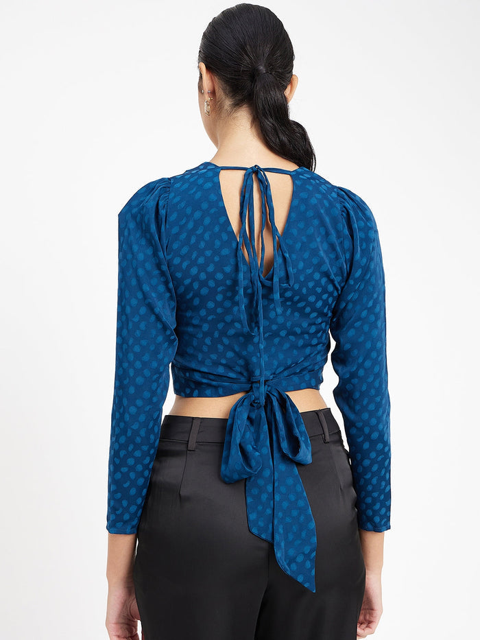 Madame Teal Crop Top