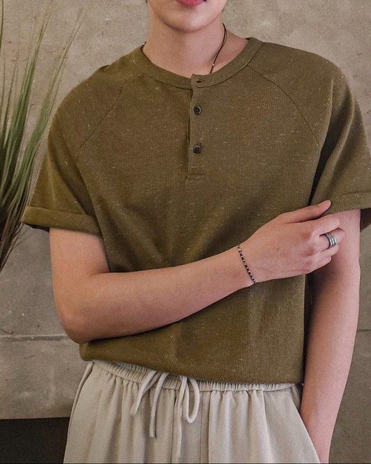 Mellow Henley Knit Tee