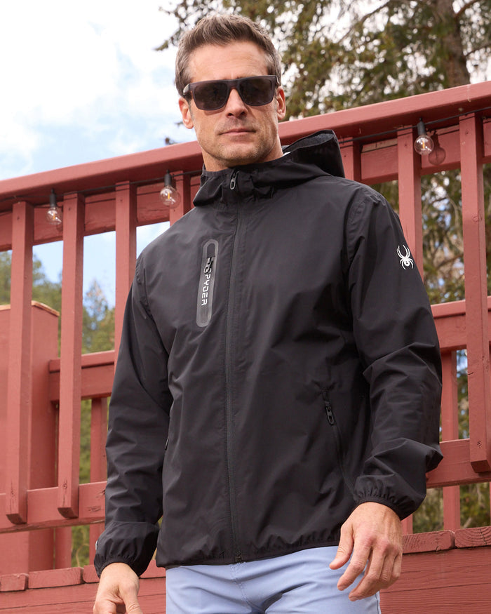 Men's Mountain Mist Rain Jacket - Black