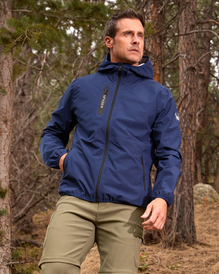 Men's Mountain Mist Rain Jacket - Dark Navy