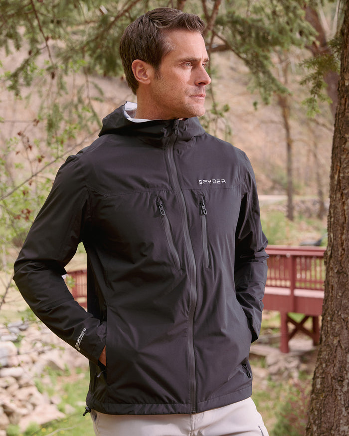 Men's Overcast Rain Jacket - Black