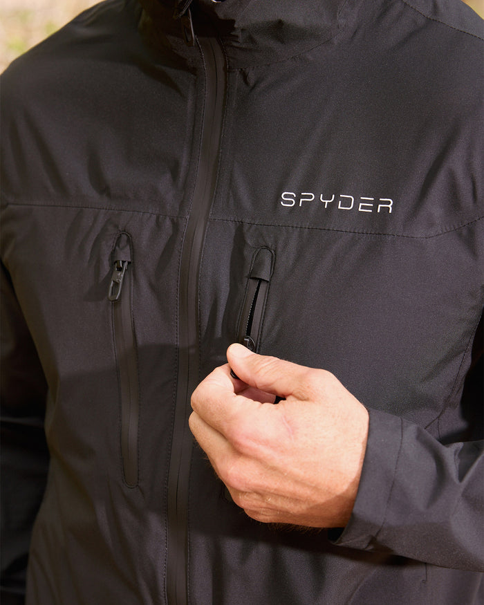 Men's Overcast Rain Jacket - Black