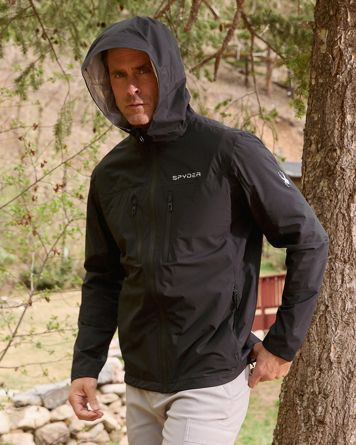 Men's Overcast Rain Jacket - Black