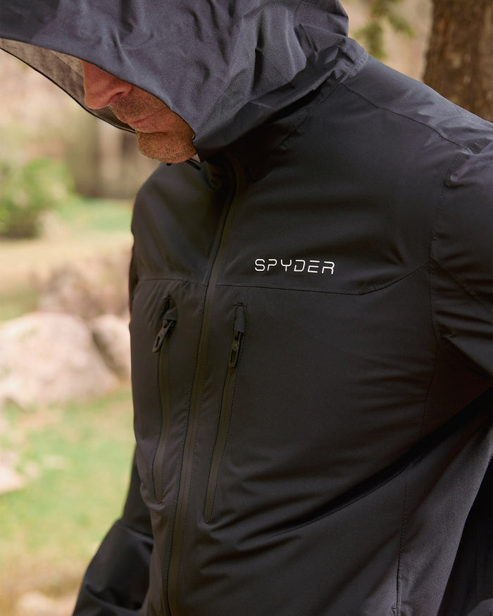 Men's Overcast Rain Jacket - Black