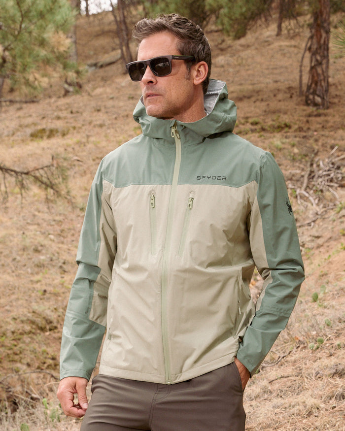 Men's Overcast Rain Jacket - Spruce Green