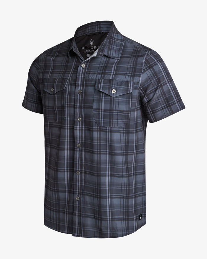 Men's Seaside Collared Shirt - Black