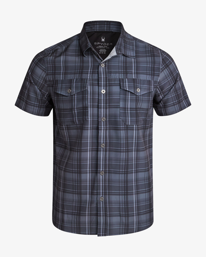Men's Seaside Collared Shirt - Black