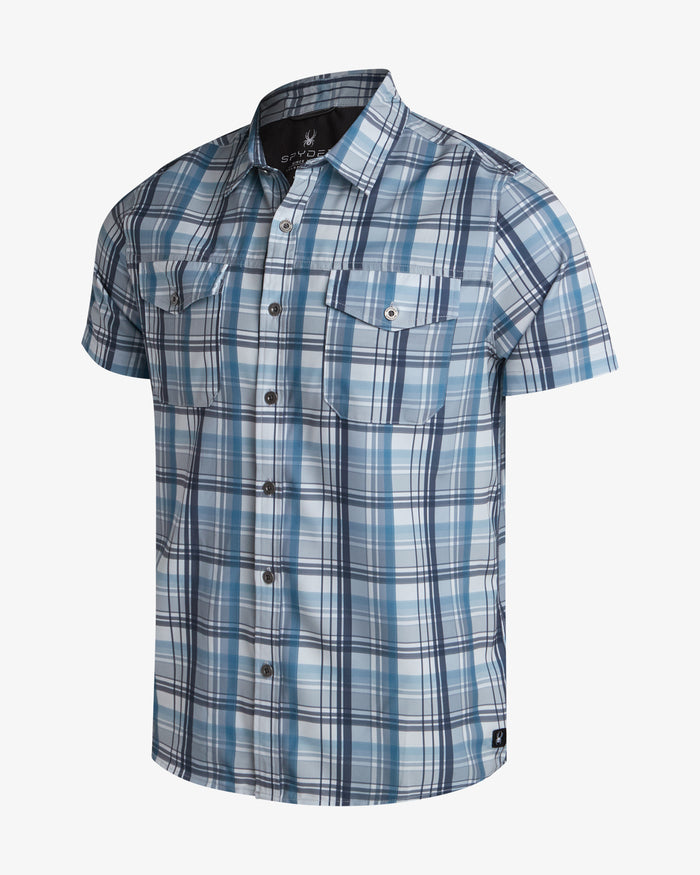 Men's Seaside Collared Shirt - Steel Grey