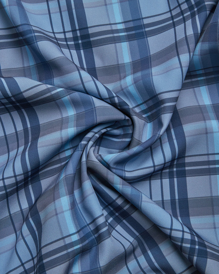 Men's Seaside Collared Shirt- Dusty Blue