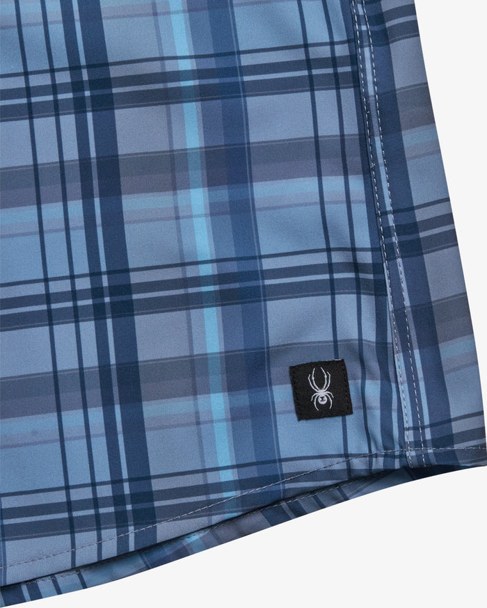 Men's Seaside Collared Shirt- Dusty Blue