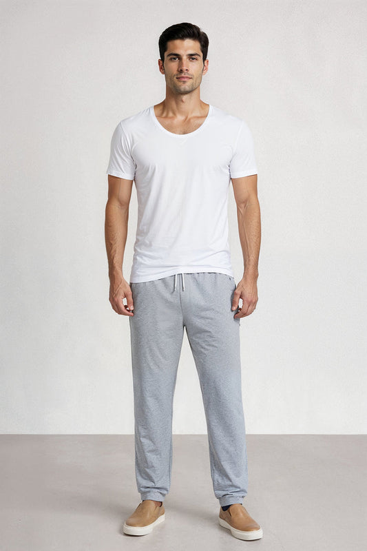 Men's Vest Summer White Short Sleeves - 786 - Hinz Clothing