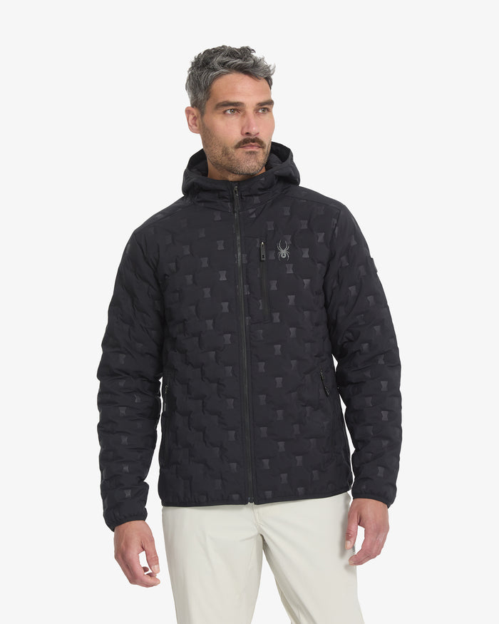Men's Zenith Hooded Down Jacket - Black