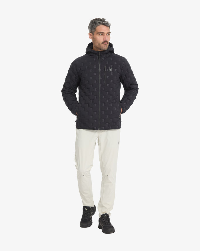 Men's Zenith Hooded Down Jacket - Black