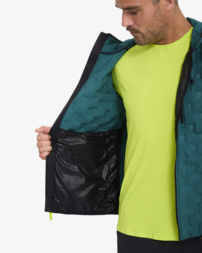 Men's Zenith Hooded Down Jacket - Petrol